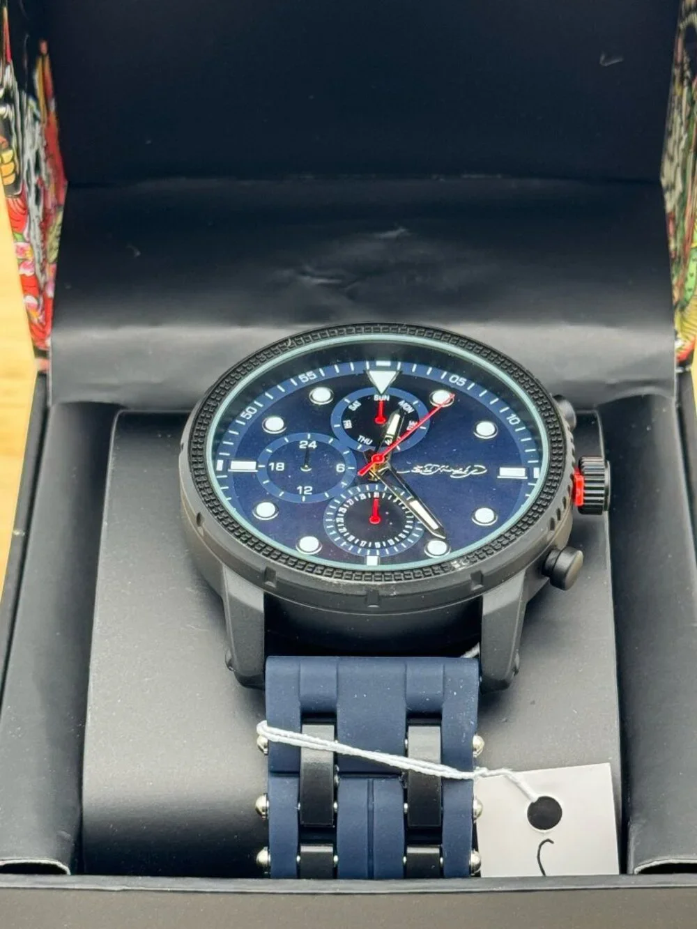 ED HARDY Singles Men's Silicone Analog Watch